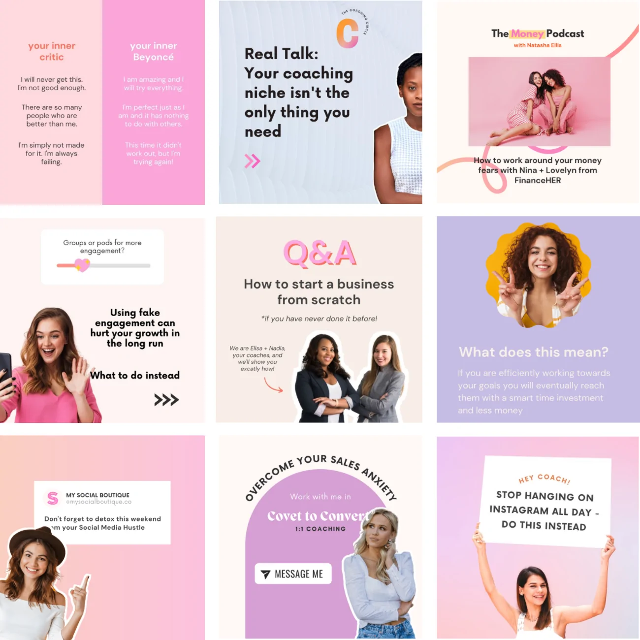 Social Media Post Templates (Canva)